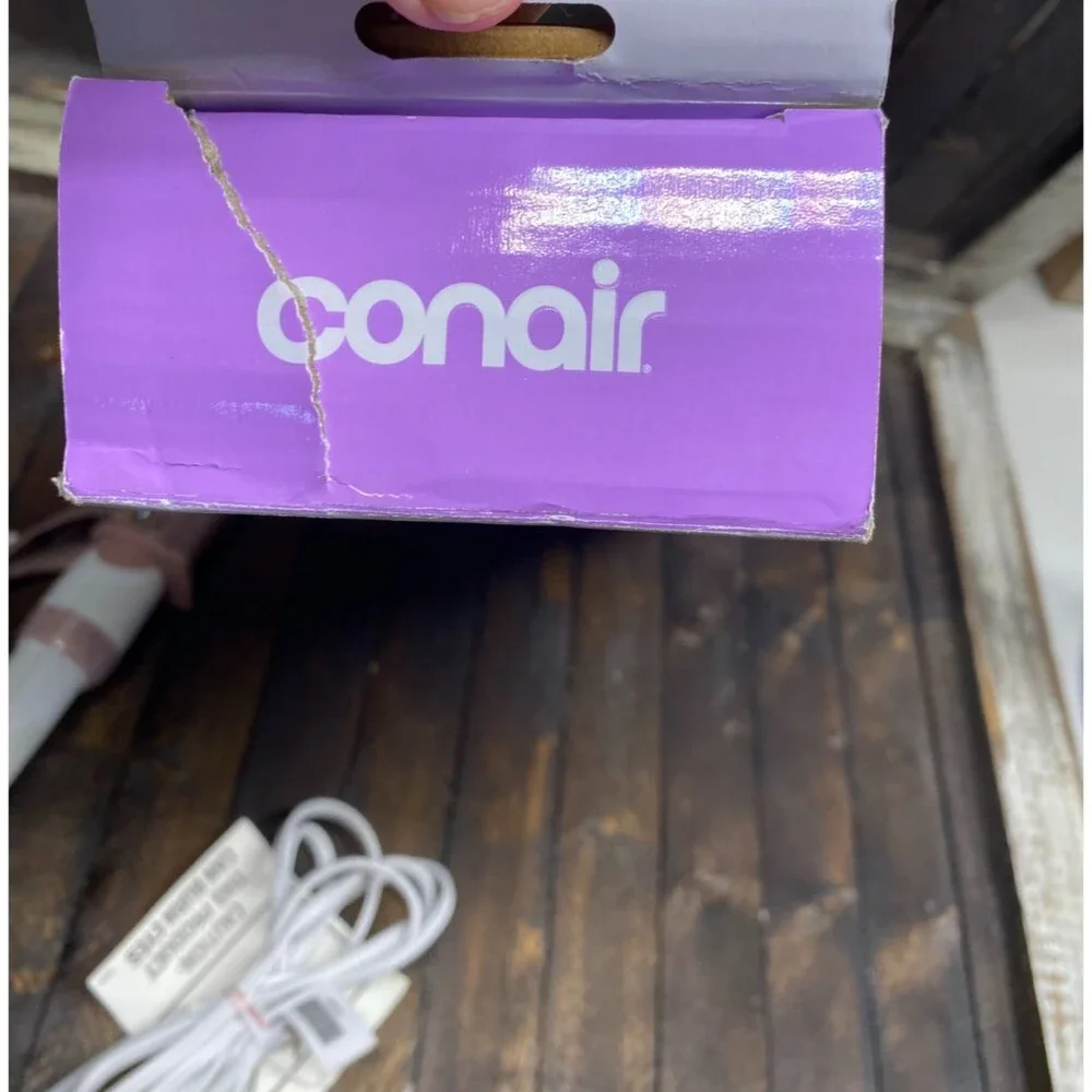 Conair Double Ceramic 1 ½-Inch Curling Iron White/Rose Gold CD703L